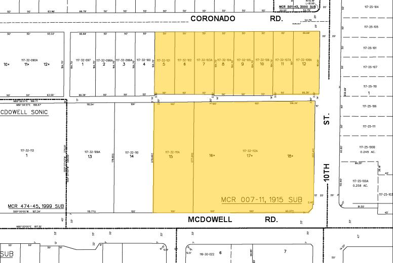 926 E McDowell Rd, Phoenix, AZ à louer - Plan cadastral – Image 3 sur 22