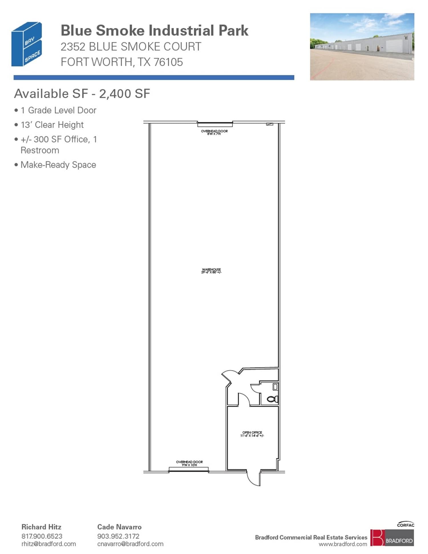 2402-2404 Blue Smoke Ct, Fort Worth, TX à louer Plan d’étage– Image 1 sur 1