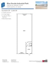 2402-2404 Blue Smoke Ct, Fort Worth, TX à louer Plan d’étage– Image 1 sur 1