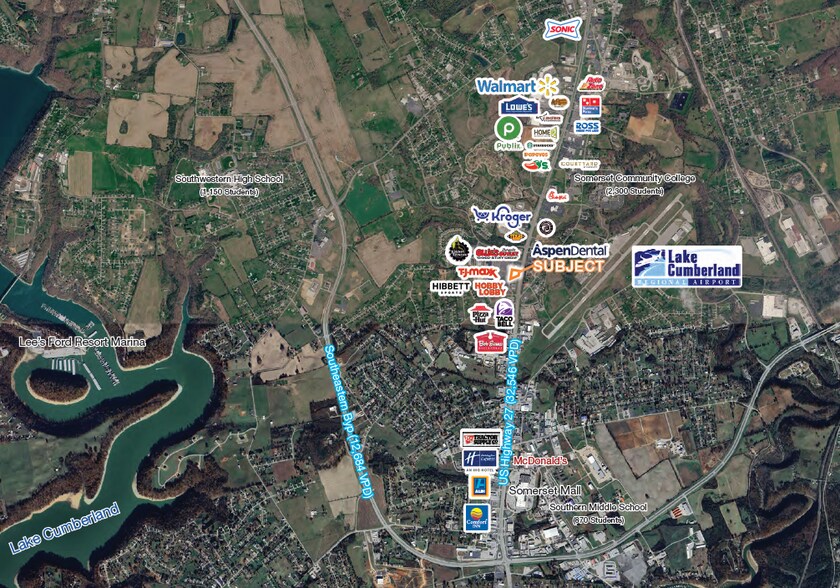 2911 S Highway 27, Somerset, KY à vendre - Aérien – Image 2 sur 7
