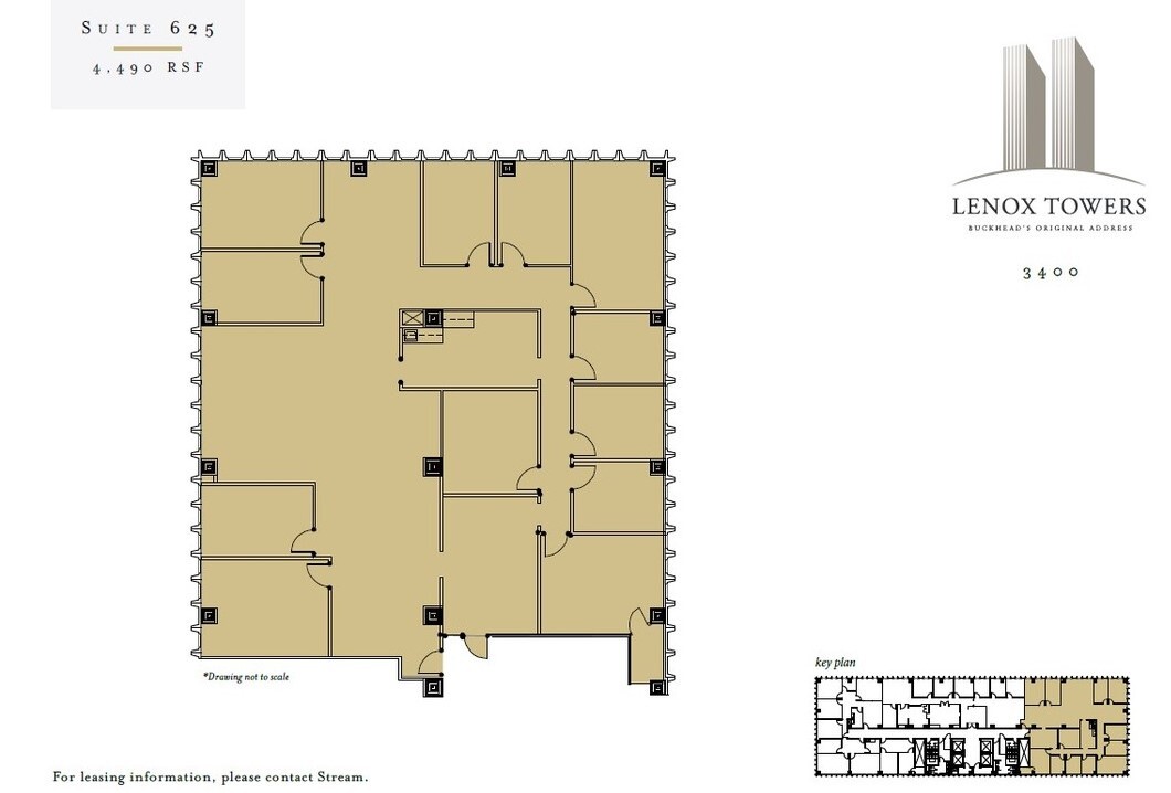 3400 Peachtree Rd NE, Atlanta, GA à louer Plan d’étage– Image 1 sur 1