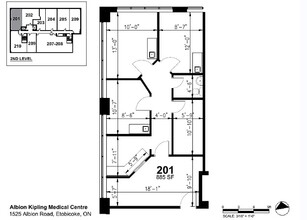 1525 Albion Rd, Toronto, ON à louer Plan d’étage– Image 1 sur 1