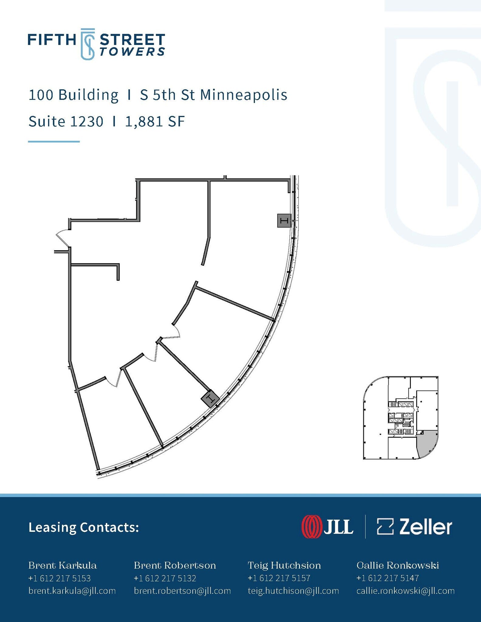 100 S 5th St, Minneapolis, MN à louer Plan d’étage– Image 1 sur 1