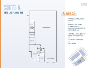 1670 Las Plumas Ave, San Jose, CA à louer Plan d’étage– Image 1 sur 1