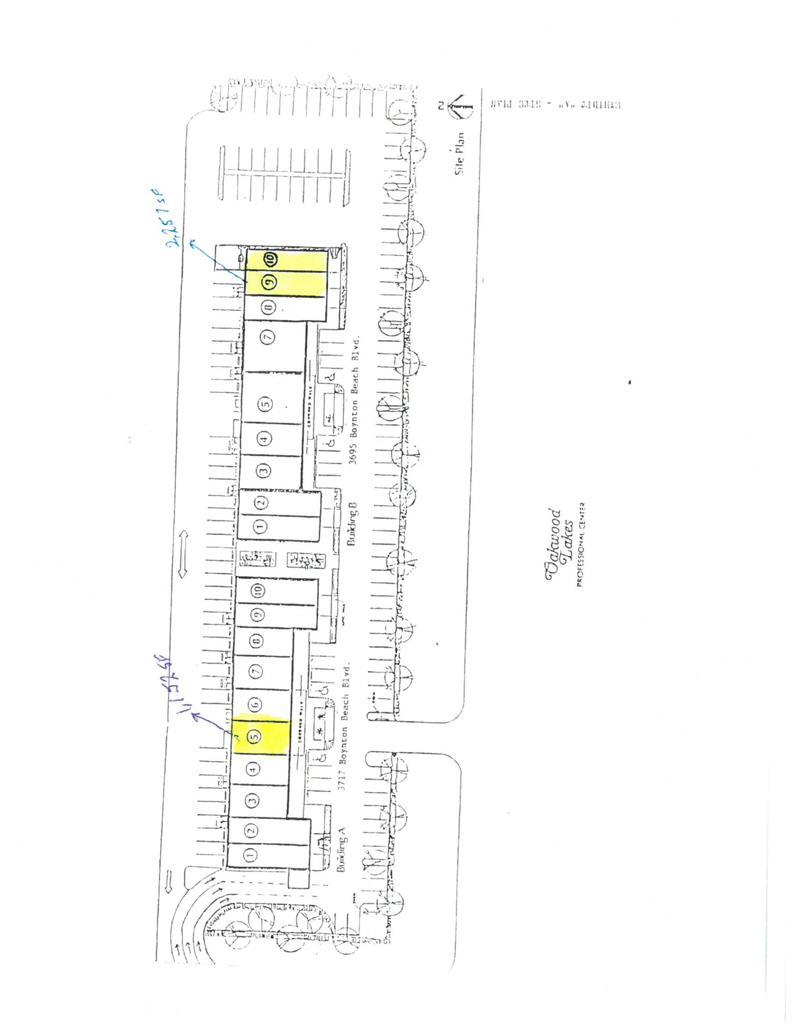 3717 W Boynton Beach Blvd, Boynton Beach, FL à louer Plan de site– Image 1 sur 2