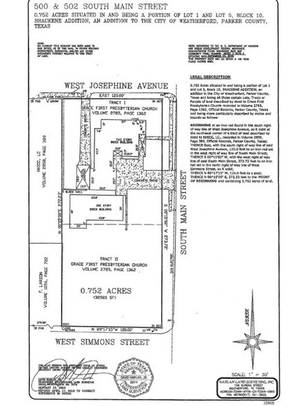 500-502 S Main St, Weatherford, TX à vendre - Plan cadastral – Image 3 sur 3