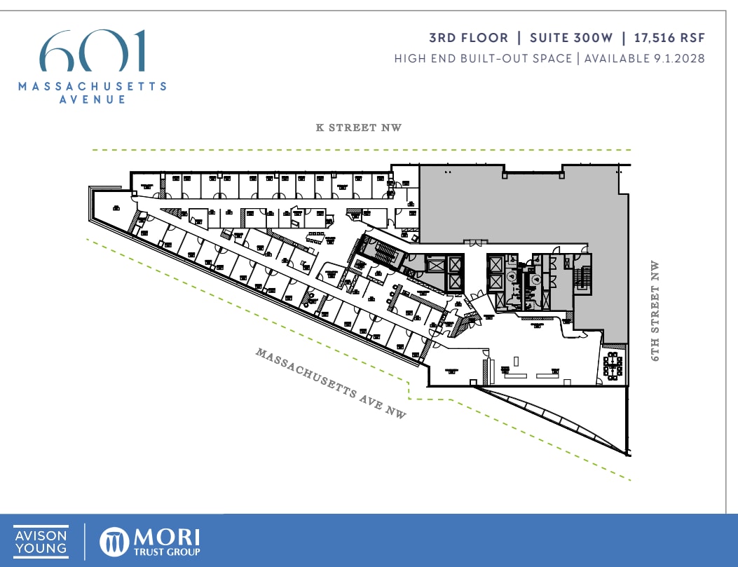 601 Massachusetts Ave NW, Washington, DC à louer Plan d’étage– Image 1 sur 1