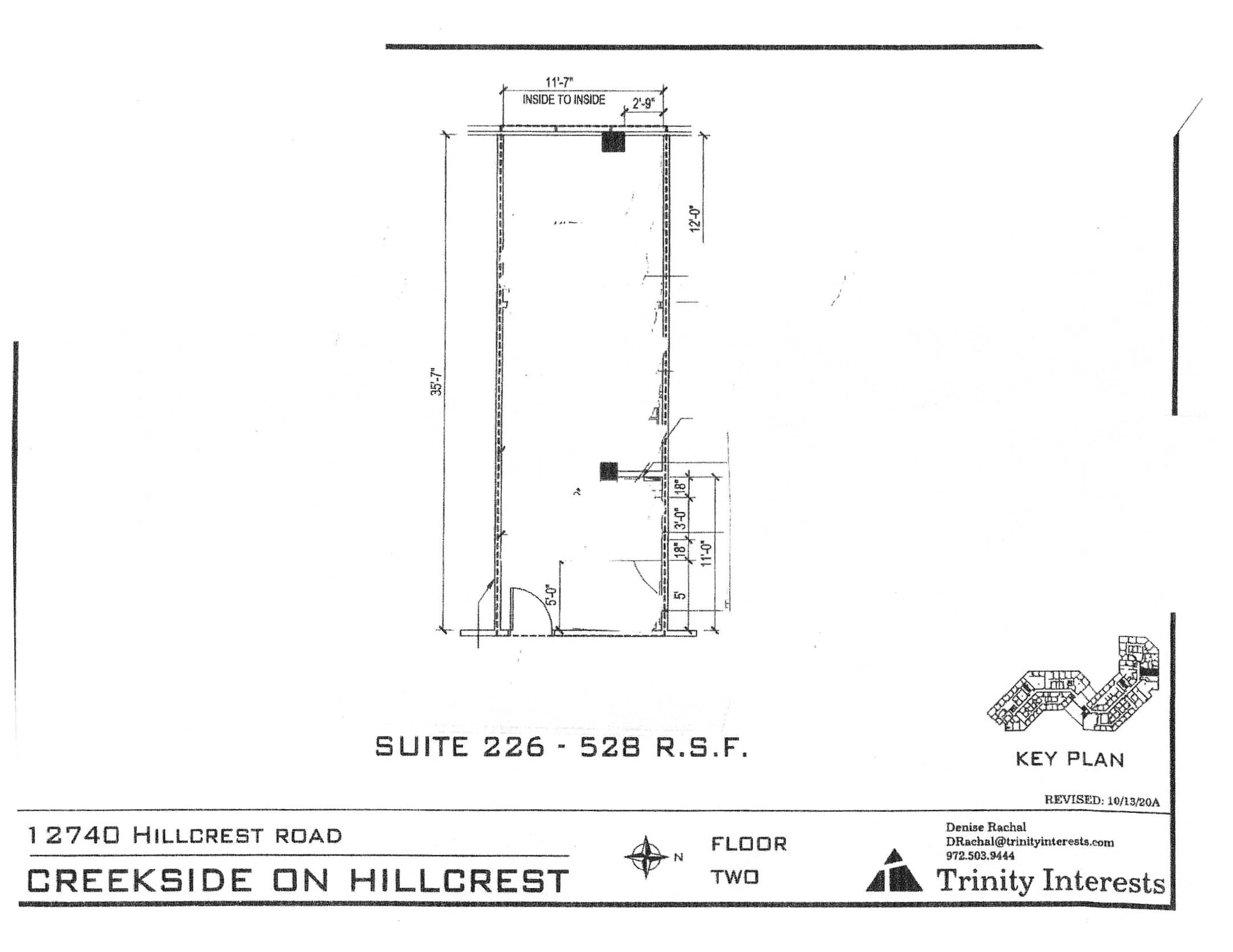 12740 Hillcrest Rd, Dallas, TX à louer Plan d’étage– Image 1 sur 1