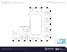 1301 Fannin St, Houston, TX à louer Plan d’étage– Image 1 sur 1