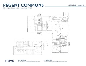 4000 Regent Blvd, Irving, TX à louer Plan d’étage– Image 1 sur 1