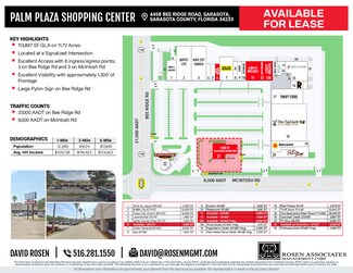 Plus de détails pour 4400 Bee Ridge Rd, Sarasota, FL - Local commercial à louer