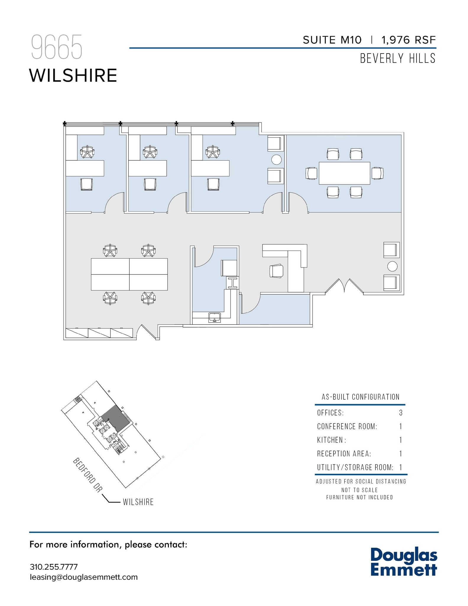 9665 Wilshire Blvd, Beverly Hills, CA à louer Plan d’étage– Image 1 sur 1