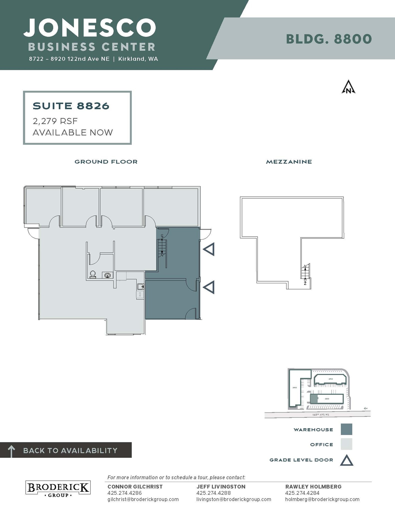 8700-8900 122nd Ave NE, Kirkland, WA à louer Plan d’étage– Image 1 sur 1
