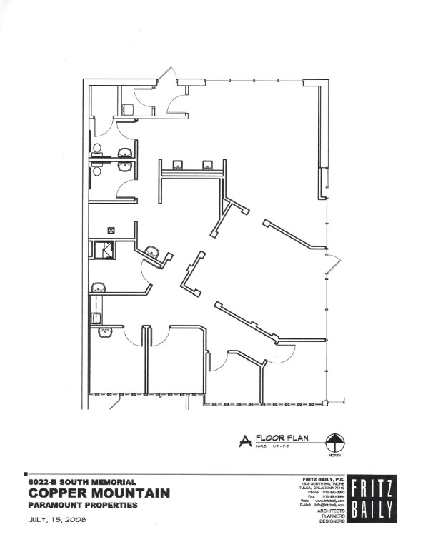 6022-6028 S Memorial Dr, Tulsa, OK à louer Plan d’étage– Image 1 sur 1