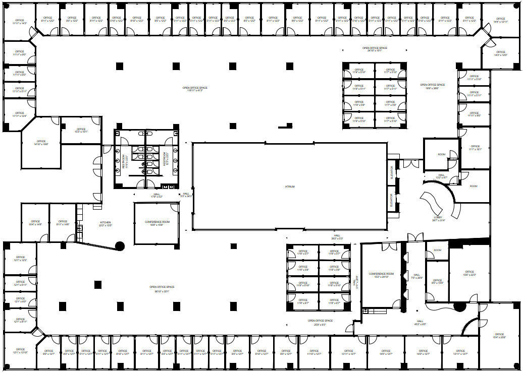 980 N Federal Hwy, Boca Raton, FL à louer Plan d’étage– Image 1 sur 7