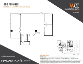 100 Pringle Ave, Walnut Creek, CA à louer Plan d’étage– Image 1 sur 1
