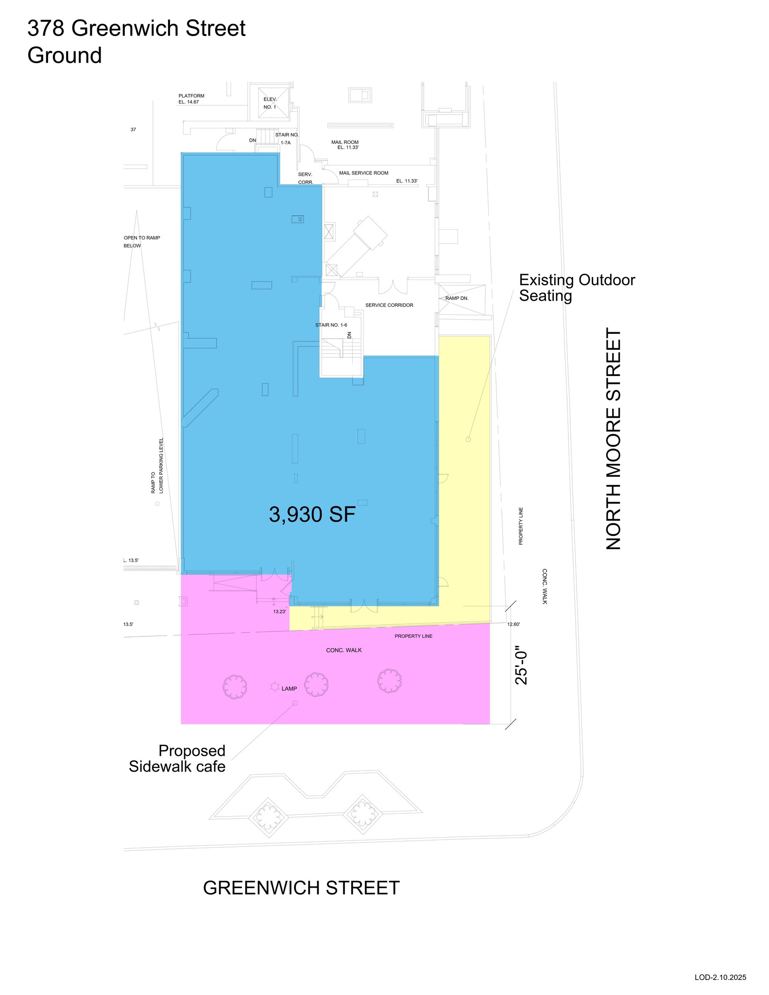 40 Harrison St, New York, NY à louer Plan de site– Image 1 sur 2