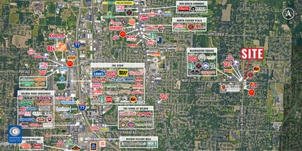 6434 Market Ave N, Canton, OH - Vue aérienne vue de carte