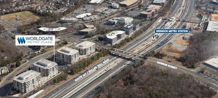 12851 Worldgate Dr, Herndon, VA - VUE AÉRIENNE  vue de carte