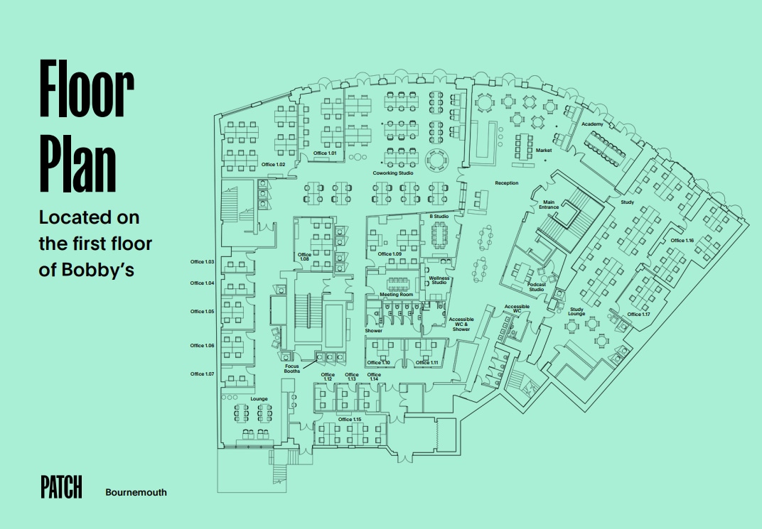 2-12 Commercial Rd, Bournemouth à louer Plan d’étage– Image 1 sur 1