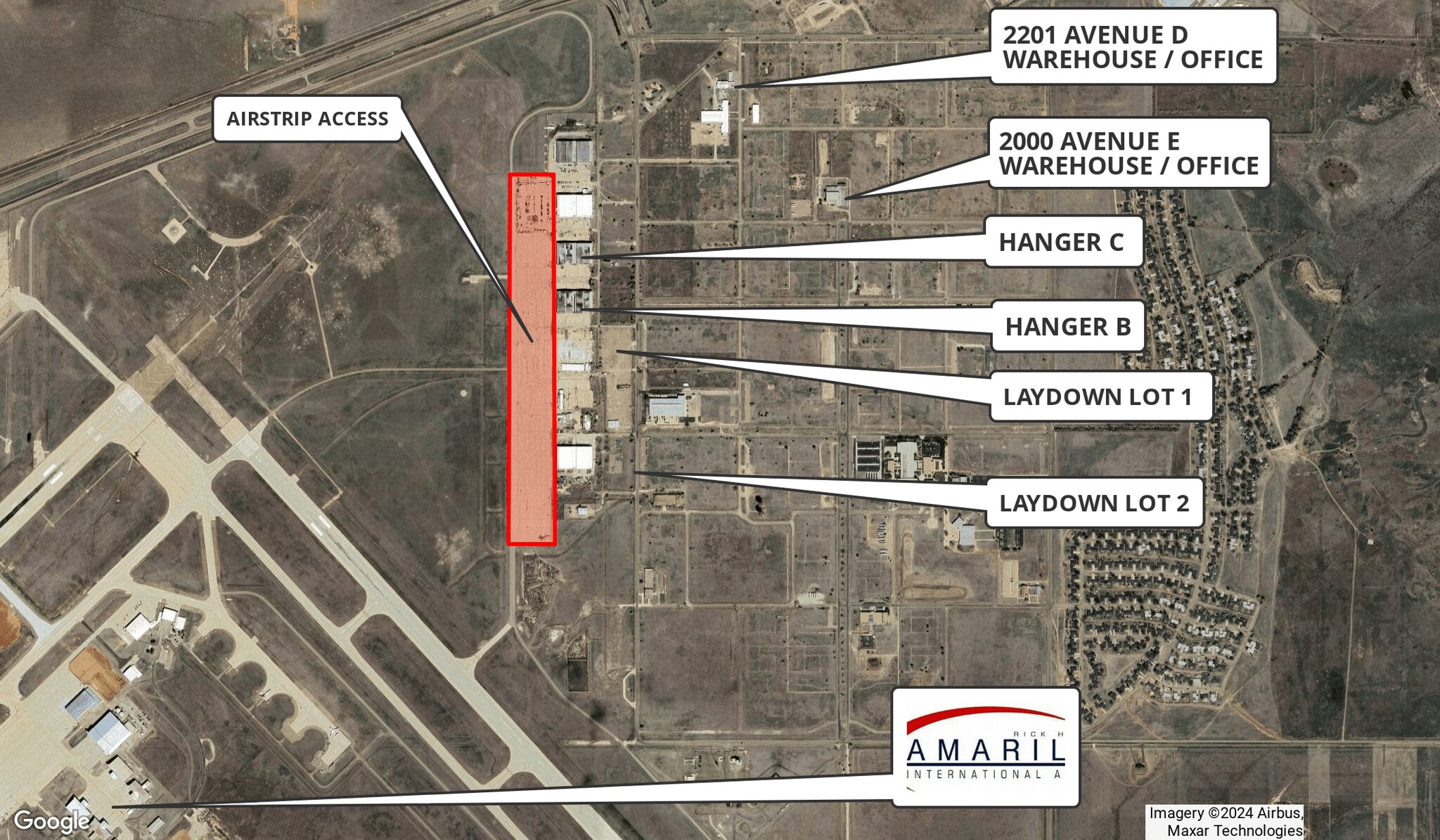 2000 E Ave, Amarillo, TX à louer Aérien– Image 1 sur 2