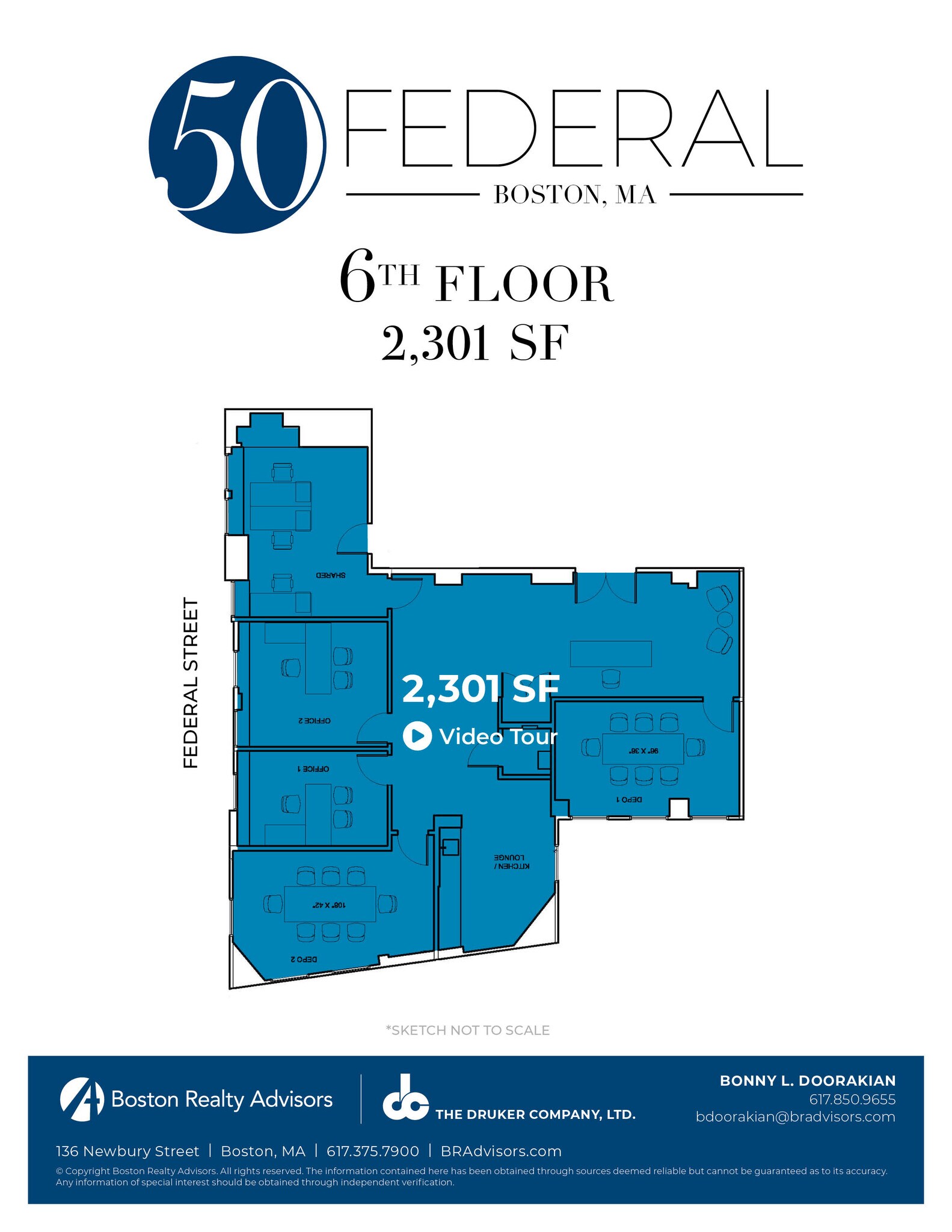 50 Federal St, Boston, MA à louer Plan d’étage– Image 1 sur 1