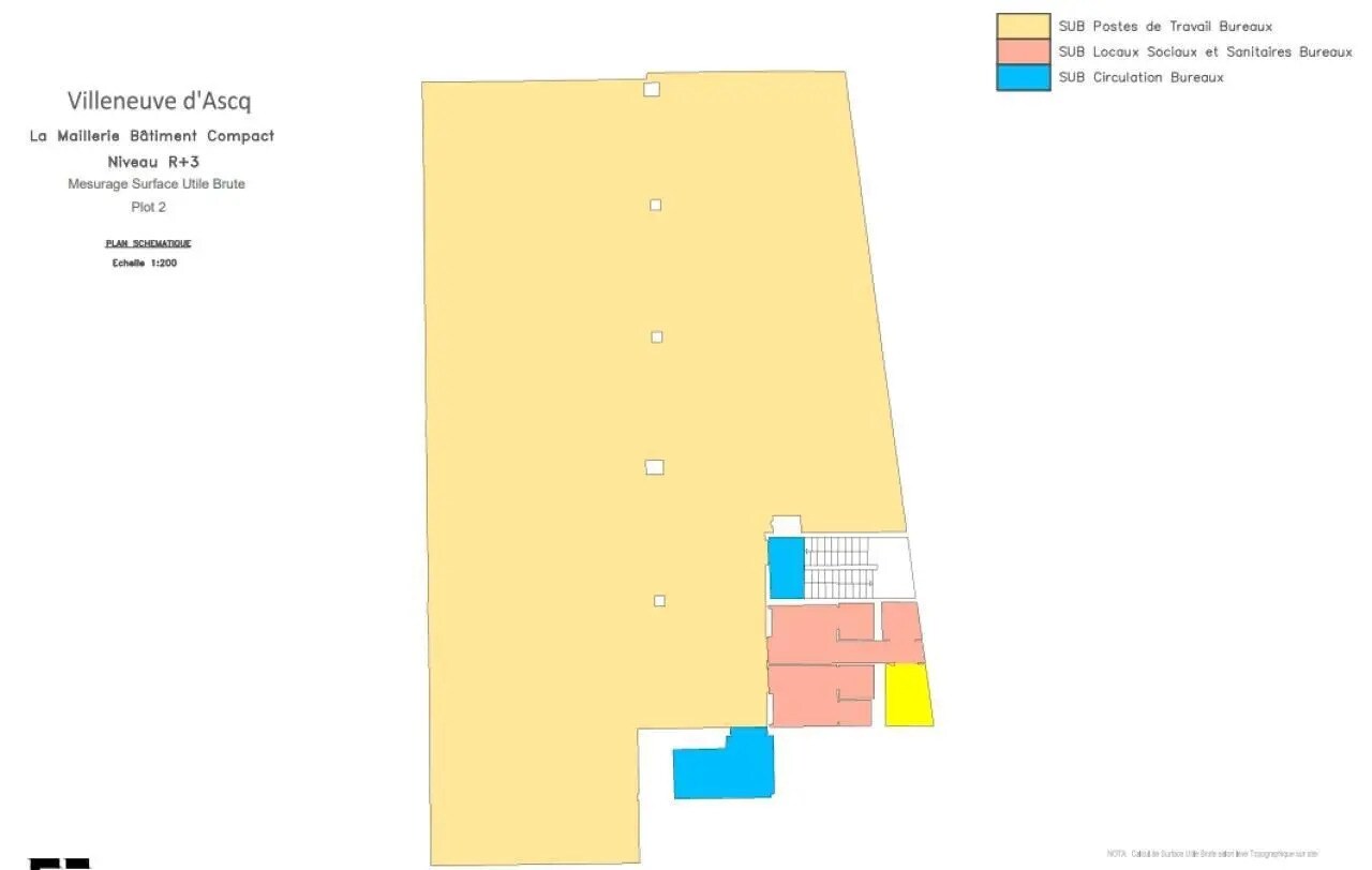61 Avenue Le Notre, Villeneuve-d'Ascq à louer Plan d’étage– Image 1 sur 1