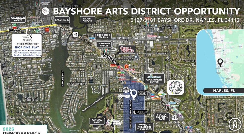 3181 Bayshore Dr, Naples, FL à vendre - Photo de l’immeuble – Image 2 sur 9