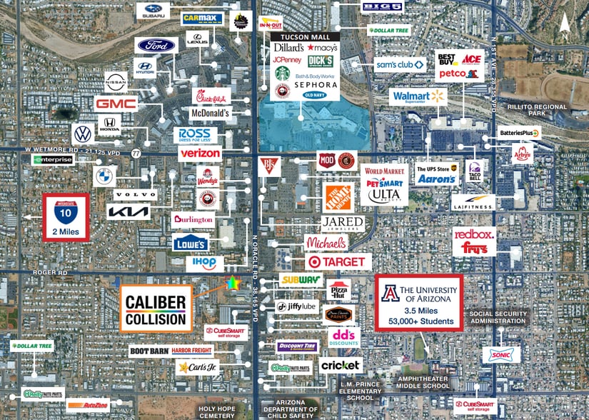 3959-3979 N Oracle Rd, Tucson, AZ à vendre - Photo de l’immeuble – Image 2 sur 2