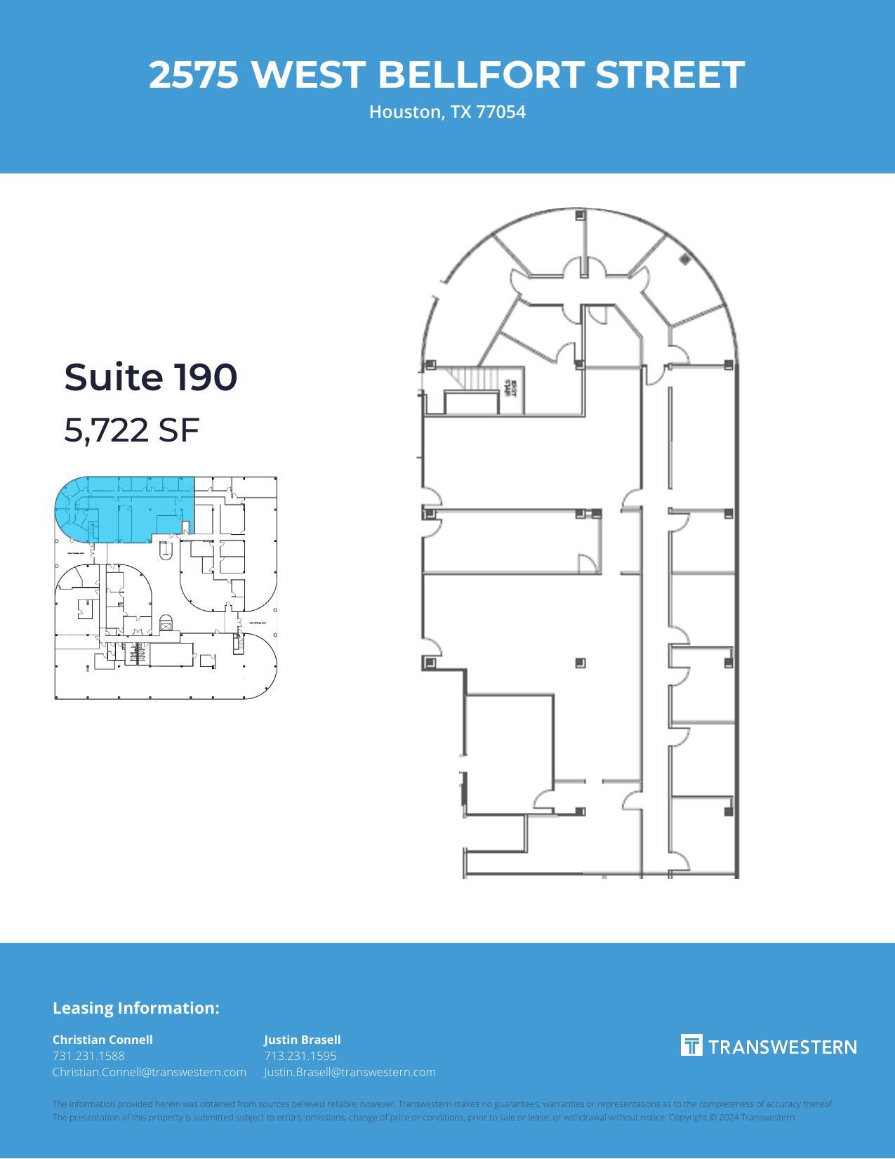 2575 W Bellfort St, Houston, TX à louer Plan d’étage– Image 1 sur 1