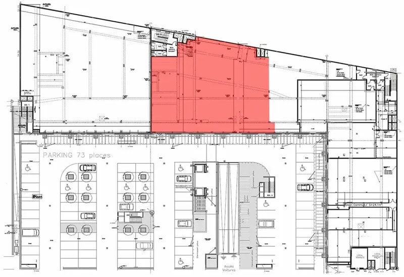 Local commercial dans Rennes à louer - Plan d’étage – Image 3 sur 4