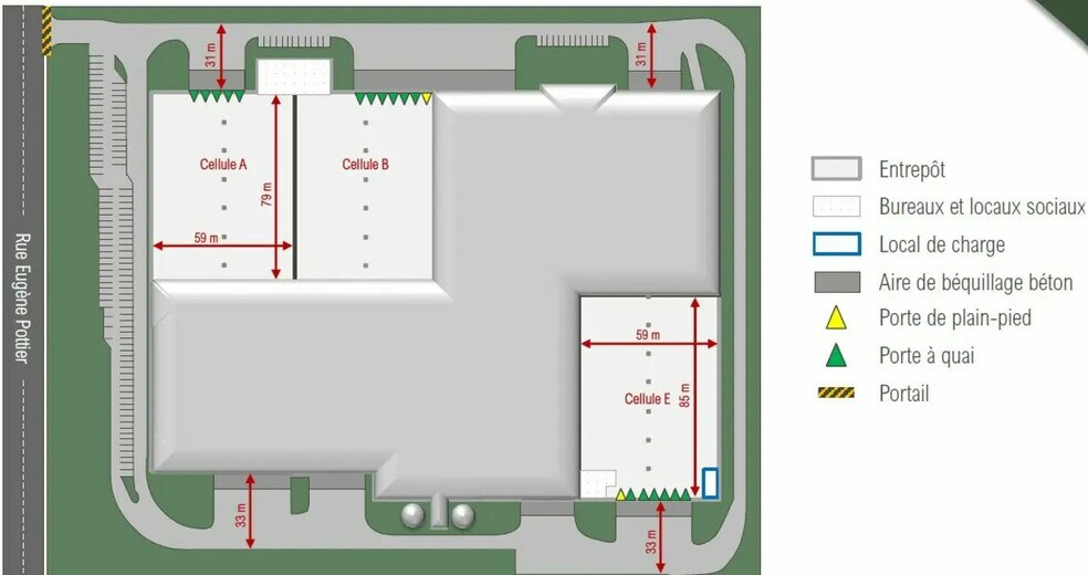 Local d’activités dans Marly-la-Ville à louer - Plan d’étage – Image 3 sur 3