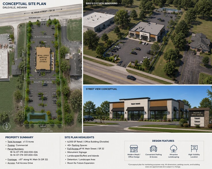 Commerce Rd, Daleville, IN à vendre - Plan de site – Image 2 sur 2