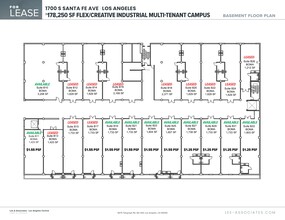 1700 S Santa Fe Ave, Los Angeles, CA à louer Plan de site– Image 1 sur 2