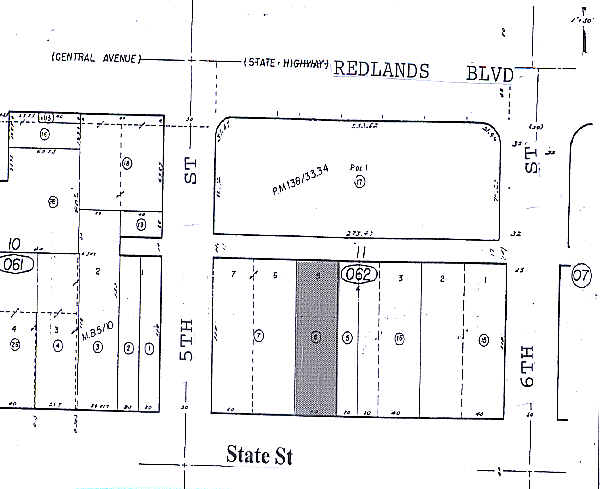109 E State St, Redlands, CA à louer - Plan cadastral – Image 2 sur 2
