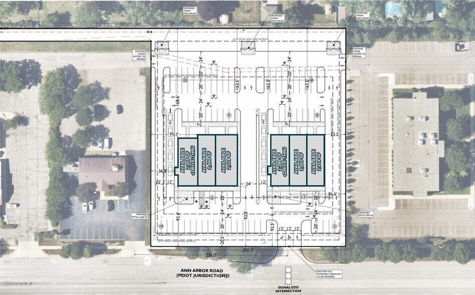 40720 Ann Arbor Rd E, Plymouth, MI à louer - Plan de site – Image 2 sur 2