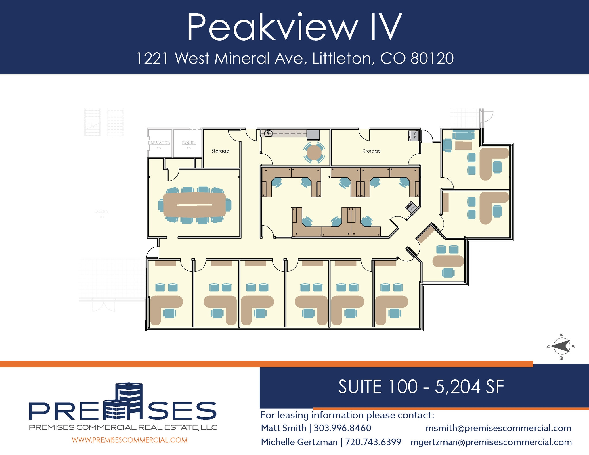 1221 W Mineral Ave, Littleton, CO à louer Plan d’étage– Image 1 sur 1