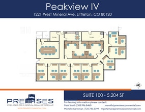 1221 W Mineral Ave, Littleton, CO à louer Plan d’étage– Image 1 sur 1