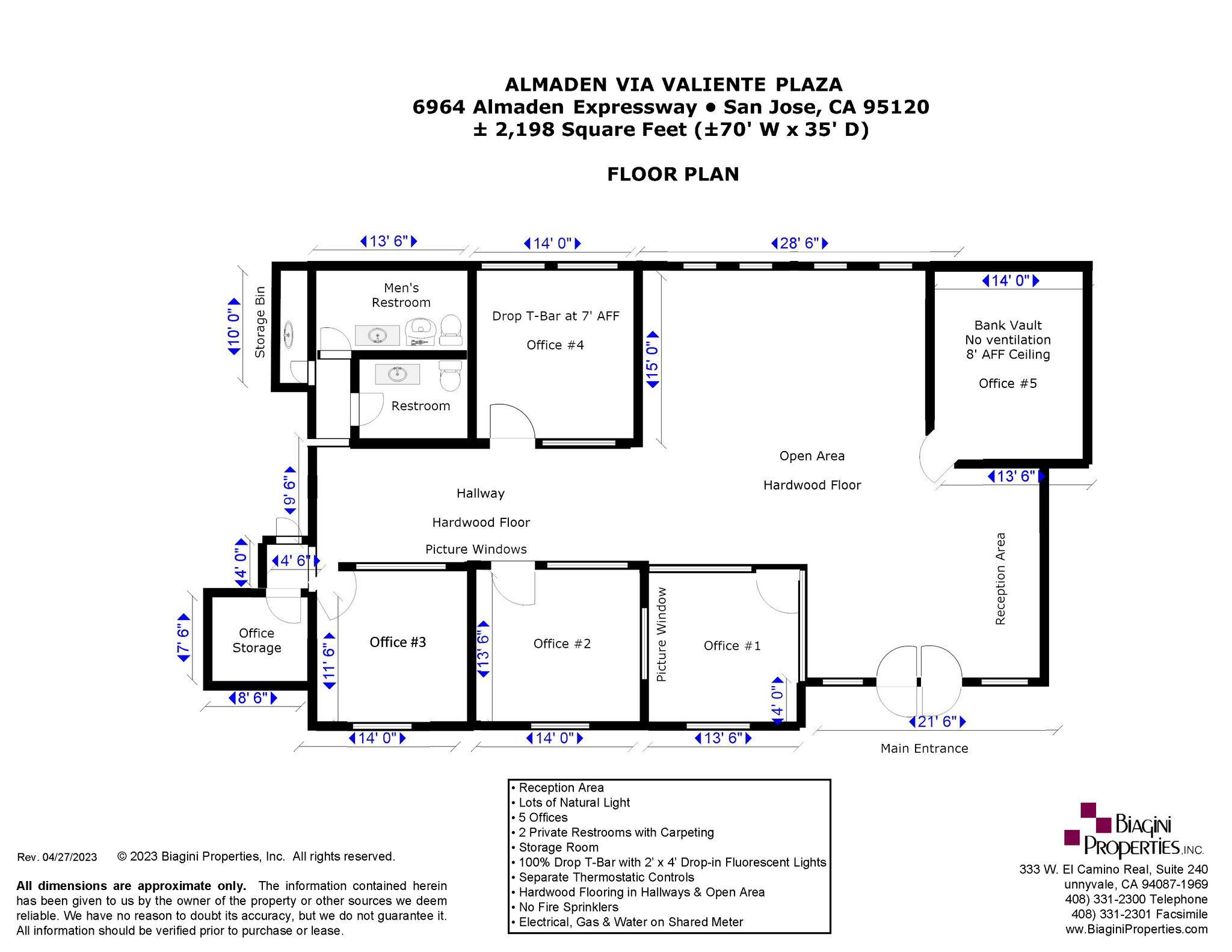 6902-6964 Almaden Expy, San Jose, CA à louer Plan d’étage– Image 1 sur 1