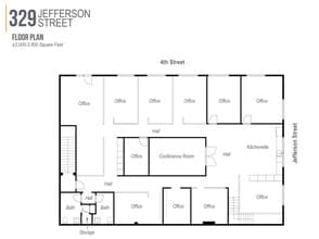 329-331 Jefferson St, Oakland, CA à louer Plan d’étage– Image 1 sur 1