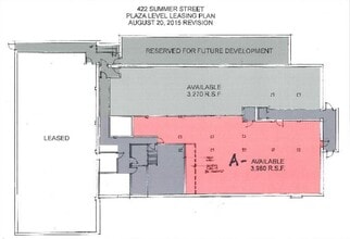 422 Summer St, Stamford, CT à louer Plan d’étage– Image 2 sur 2