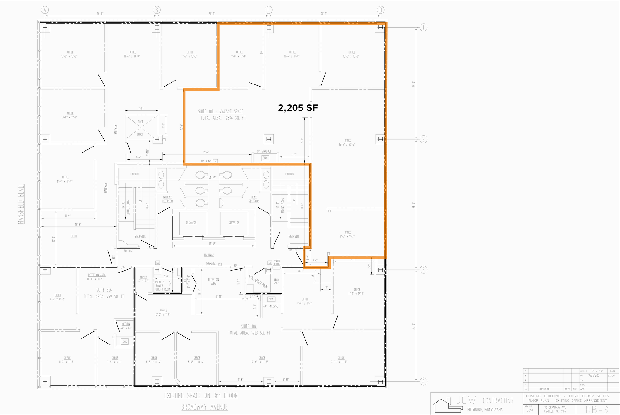 102 Broadway St, Carnegie, PA à louer Plan d’étage– Image 1 sur 1