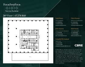 444 S Flower St, Los Angeles, CA à louer Plan d’étage– Image 1 sur 1