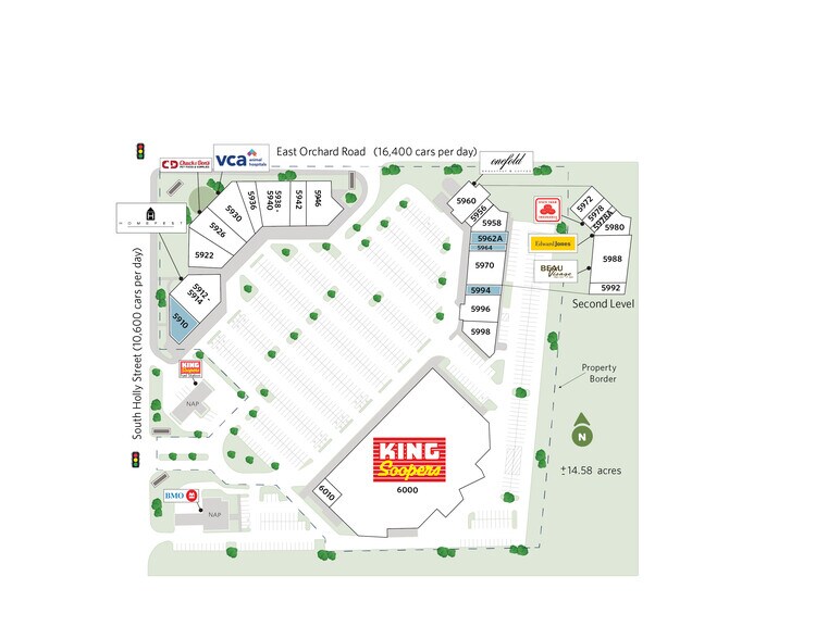 5910-6022 S Holly St, Greenwood Village, CO à louer - Plan de site – Image 2 sur 12