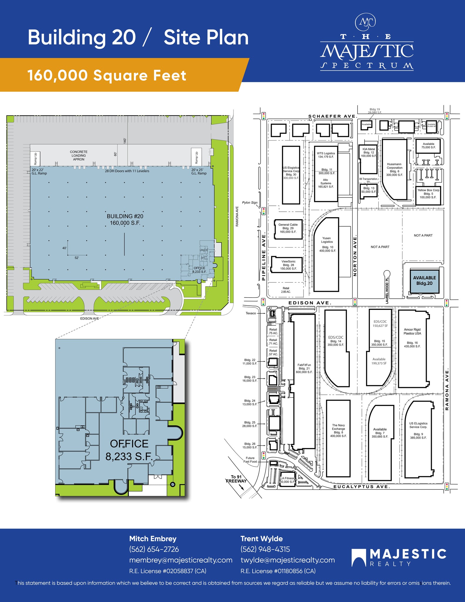 4450 Edison Ave, Chino, CA à louer Plan de site– Image 1 sur 1