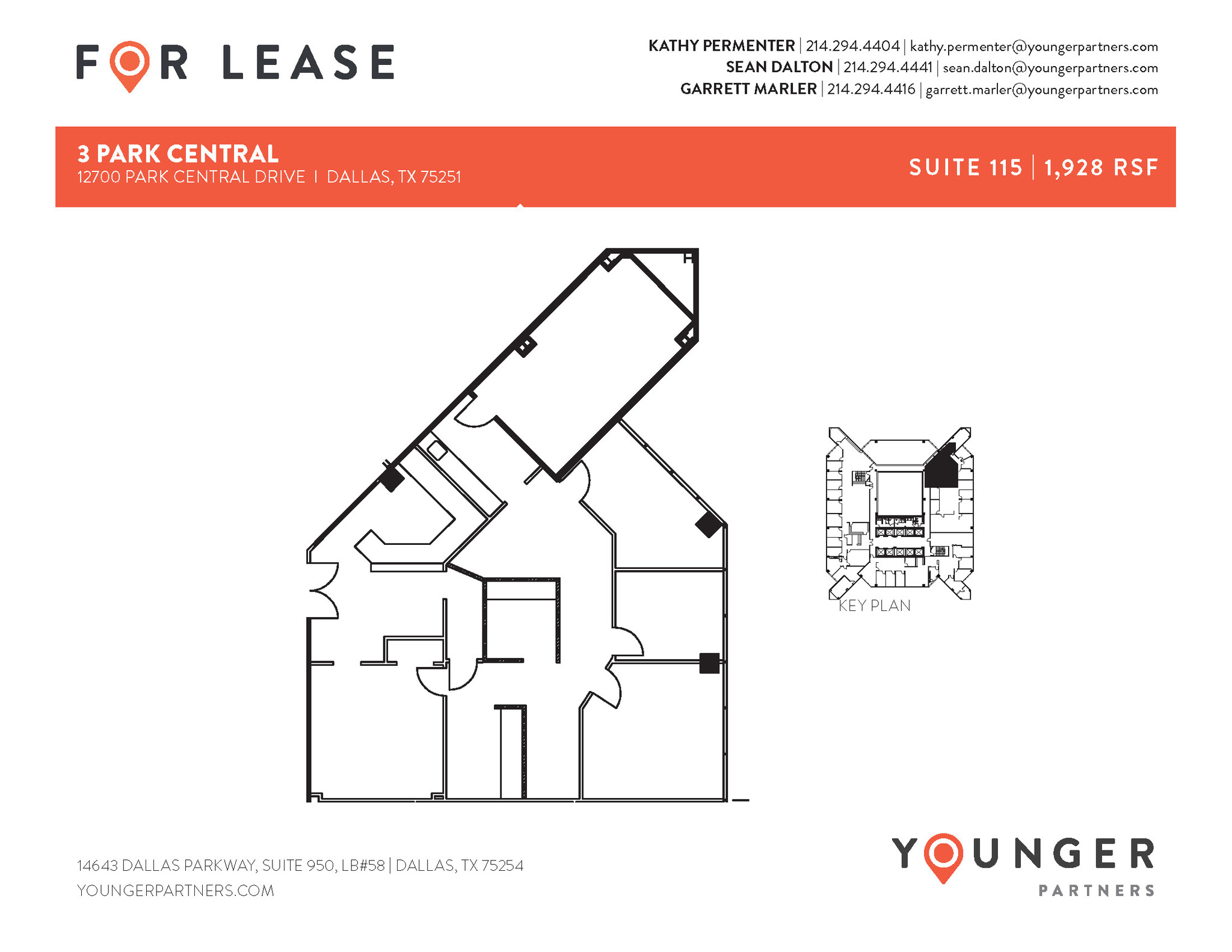12700 Park Central Dr, Dallas, TX à louer Plan d’étage– Image 1 sur 2