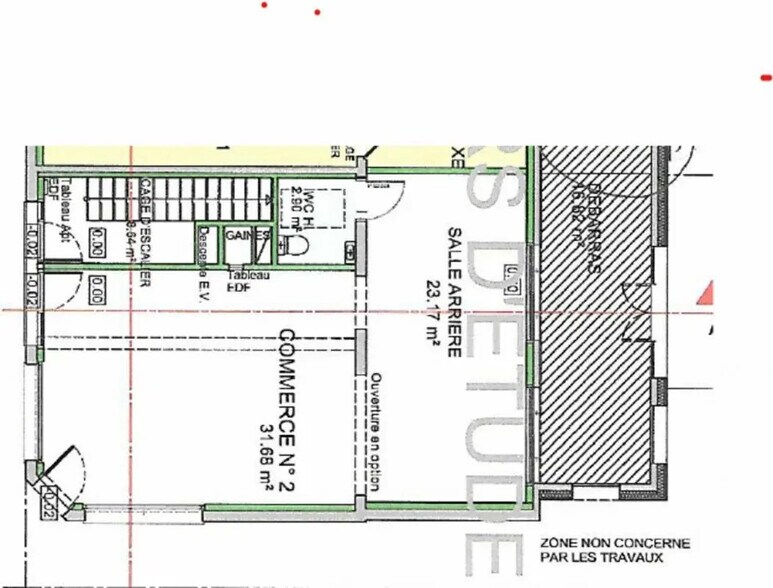 Local commercial dans Mimizan à louer - Plan d’étage – Image 2 sur 2