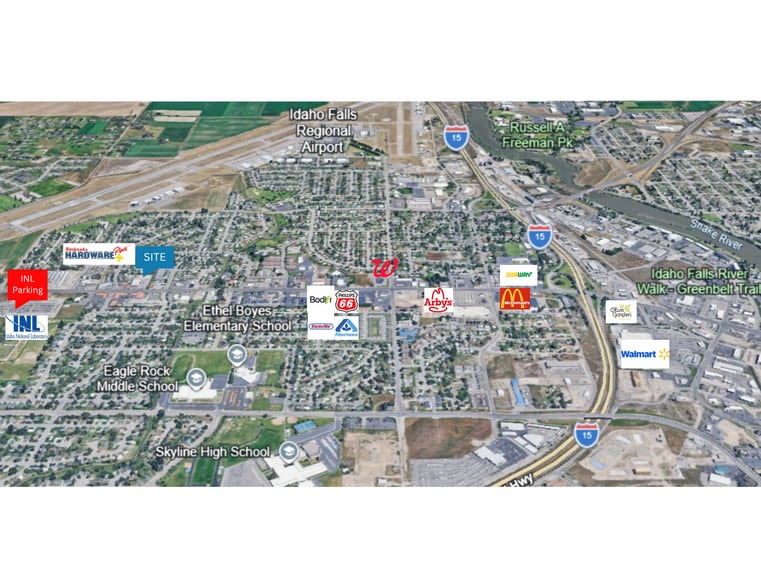2254 Broadway St, Idaho Falls, ID à vendre - Aérien – Image 3 sur 4