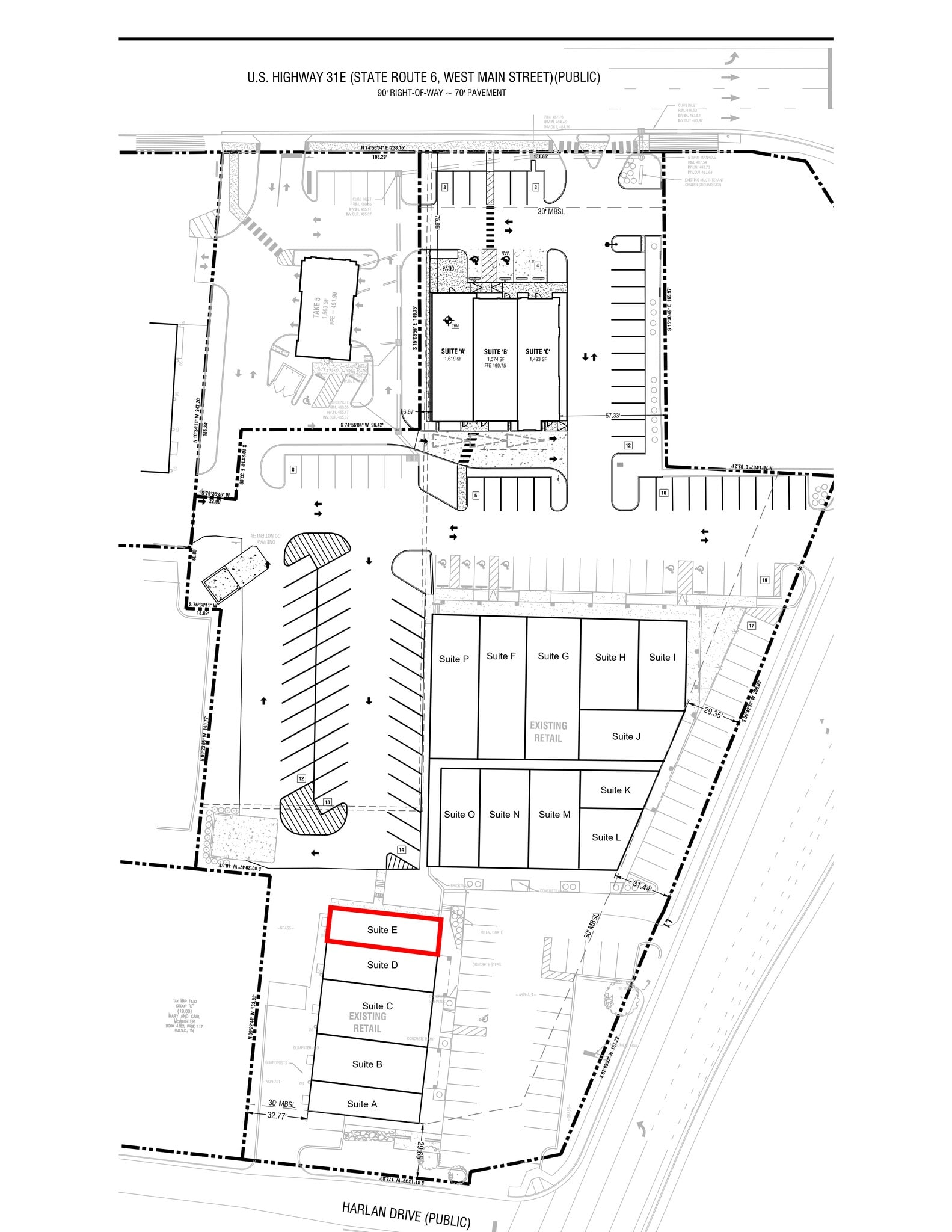 247 W Main St, Hendersonville, TN à louer Plan de site– Image 1 sur 8