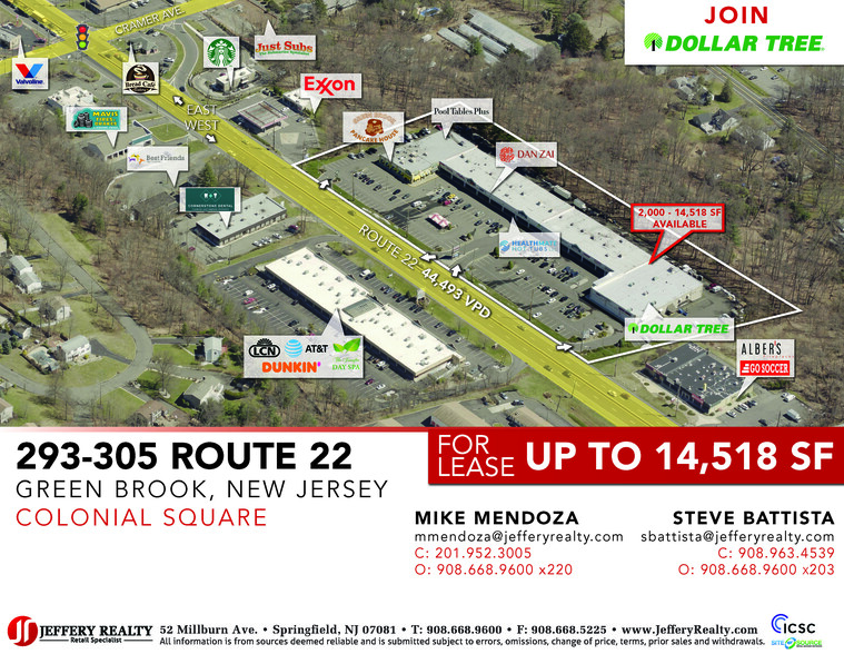 299 US Highway 22, Green Brook, NJ à louer - Photo de l’immeuble – Image 1 sur 3